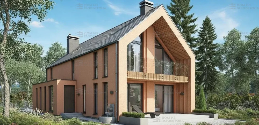 Проект Двухэтажный дом 7 на 20, 166 м2