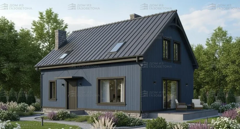 Проект Двухэтажный дом 12 на 9, 134 м2