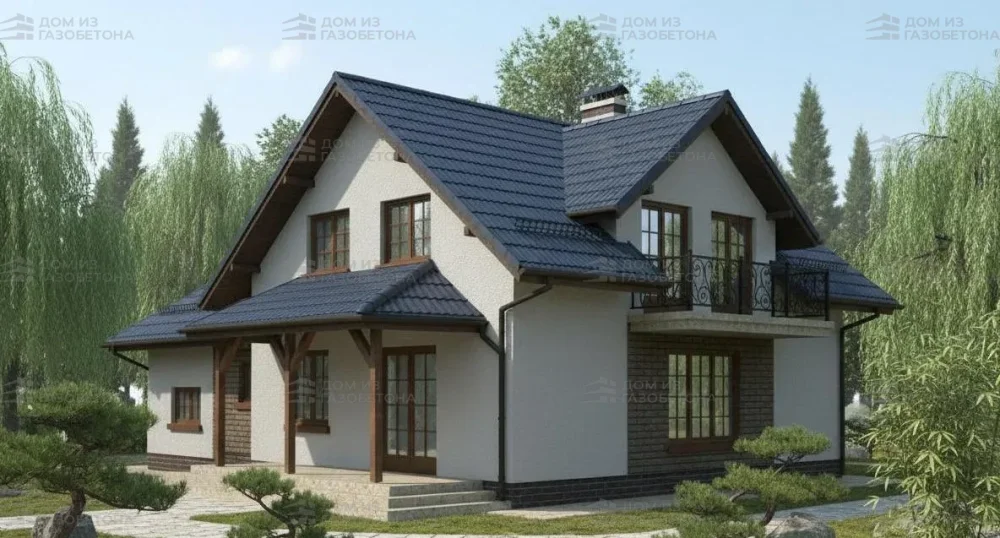 Проект Двухэтажный дом 15 на 13, 227 м2