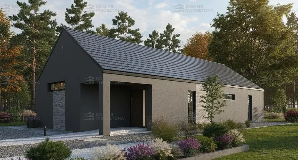 Проект Одноэтажный дом 8 на 20, 114 м2