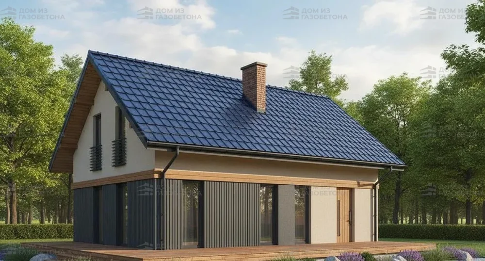 Проект Двухэтажный дом 11 на 10, 117 м2